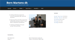 Desktop Screenshot of bern-martens.dk