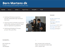 Tablet Screenshot of bern-martens.dk